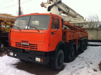 камаз абн 75/37 - 37 м в работе