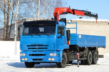 аренда манипулятора 7 тонн камаз-65117 в работе