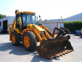 экскаватор погрузчик jcb 4cx в работе